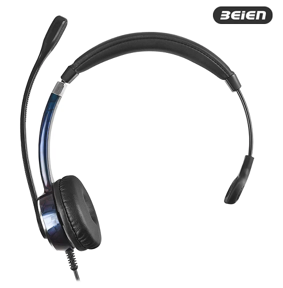 Over-ear Wired Usb Office Headset With Mic Noise Cancelling