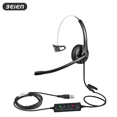 ENC ile Kulak Mono Kablolu USB Kulaklık
